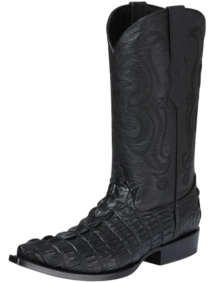 Botas Vaqueras Caiman Cola Imit 'El Senor De Los Cielos' *NEGRO - 40854* - BELLEZA'S - Botas Vaqueras Caiman Cola Imit 'El Senor De Los Cielos' *NEGRO - 40854* - Men's Boot - 40854