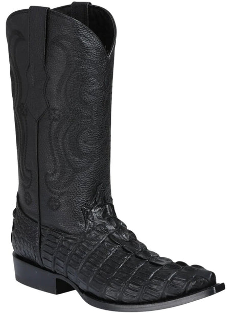 Botas Vaqueras Caiman Cola Imit 'El Senor De Los Cielos' *NEGRO - 40854* - BELLEZA'S - Botas Vaqueras Caiman Cola Imit 'El Senor De Los Cielos' *NEGRO - 40854* - Men's Boot - 40854