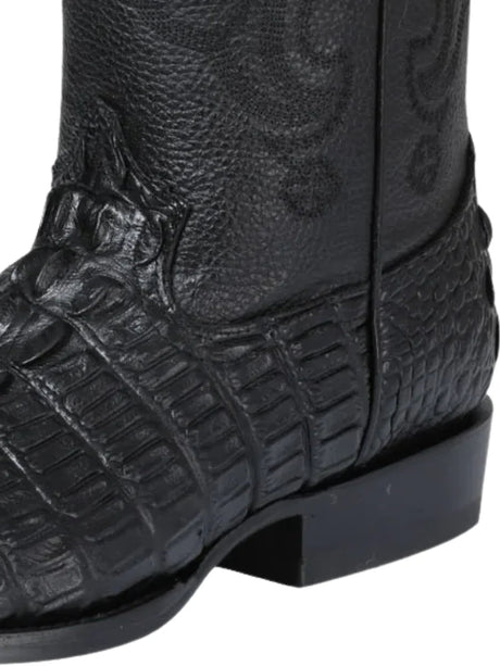 Botas Vaqueras Caiman Cola Imit 'El Senor De Los Cielos' *NEGRO - 40854* - BELLEZA'S - Botas Vaqueras Caiman Cola Imit 'El Senor De Los Cielos' *NEGRO - 40854* - Men's Boot - 40854