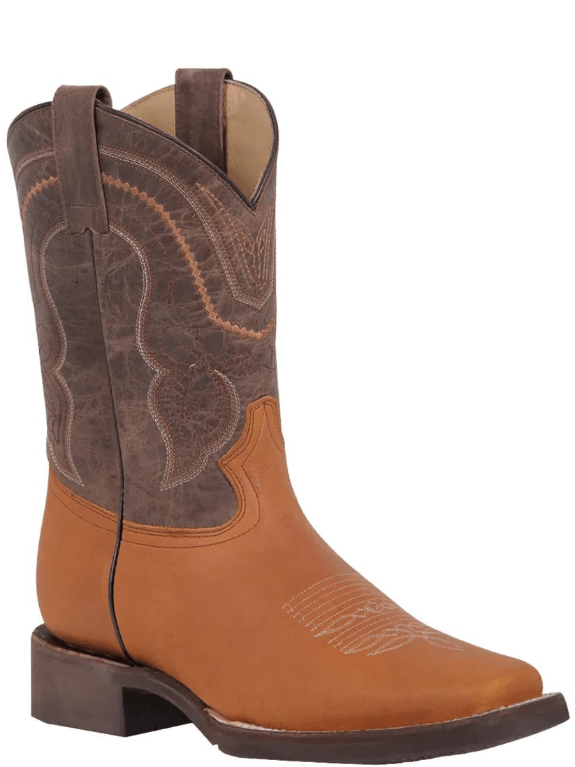 Classic Bovine Leather Rodeo Boots for Men 'El General' *Honey - 43003* - BELLEZA'S - Classic Bovine Leather Rodeo Boots for Men 'El General' *Honey - 43003* - Men's Boot - 43003 6