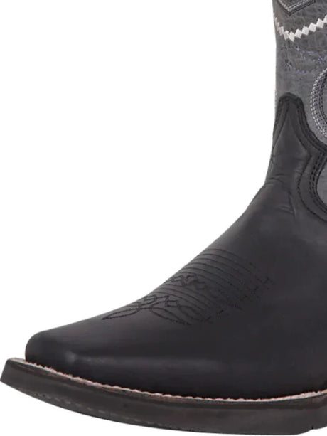 Classic Bovine Leather Rodeo Boots for Men 'El General' *NEGRO-43006* - BELLEZA'S - Classic Bovine Leather Rodeo Boots for Men 'El General' *NEGRO-43006* - Bota Para Hombre - 43006 6