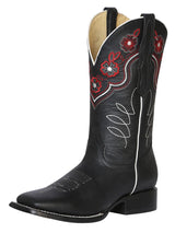 Classic Bovine Leather Rodeo Boots for Women 'El General' *NEGRO-42977* - BELLEZA'S - Classic Bovine Leather Rodeo Boots for Women 'El General' *NEGRO-42977* - Botas Para Damas - 42977 5