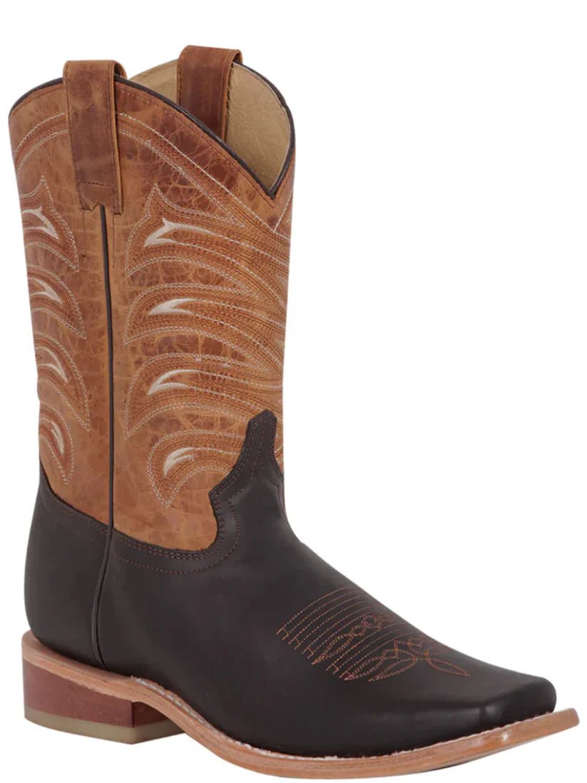 Classic Bovino Crazy Leather Rodeo Boots for Men 'El General' *CHOCO-42992* - BELLEZA'S - Classic Bovino Crazy Leather Rodeo Boots for Men 'El General' *CHOCO-42992* - Botas Para Hombres - 42992 6