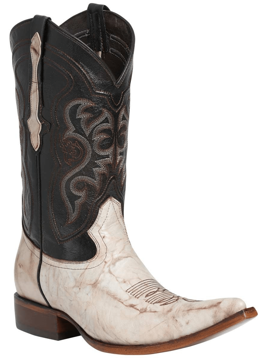 Classic Cowboy Boots for Men 'El General' Genuine Africa Leather *WALNUT - 122471* - BELLEZA'S - Classic Cowboy Boots for Men 'El General' Genuine Africa Leather *WALNUT - 122471* - Men's Boot - 122471 6