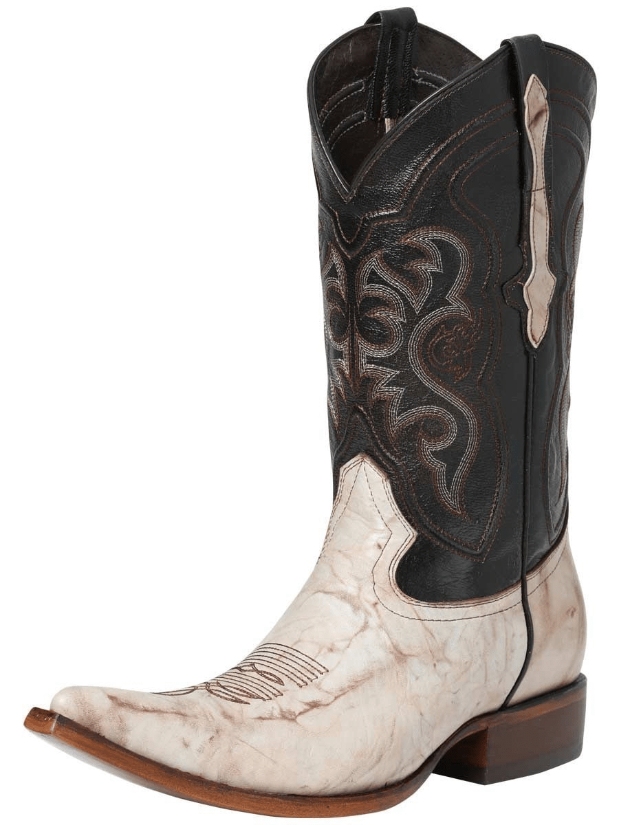 Classic Cowboy Boots for Men 'El General' Genuine Africa Leather *WALNUT - 122471* - BELLEZA'S - Classic Cowboy Boots for Men 'El General' Genuine Africa Leather *WALNUT - 122471* - Men's Boot - 122471 6