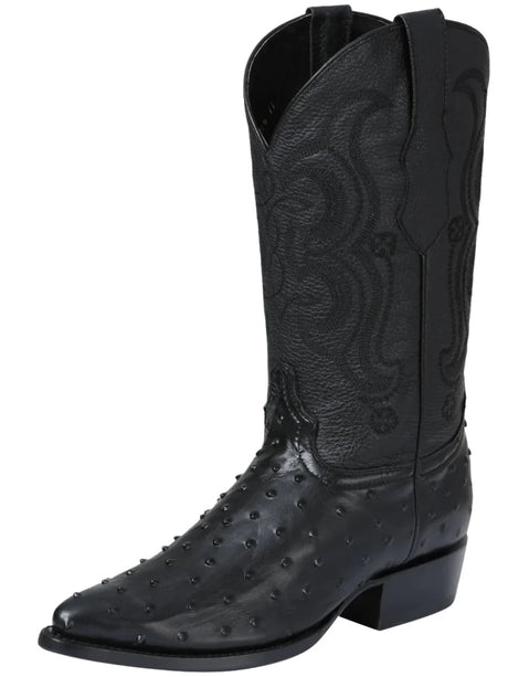 Cowboy Boots Imit Ostrich Engraved in Cow Leather For Men 'El Señor De Los Cielos' *Black - 40836* - BELLEZA'S - Cowboy Boots Imit Ostrich Engraved in Cow Leather For Men 'El Señor De Los Cielos' *Black - 40836* - Men's Boot - 40836 6