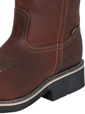 Genuine Leather Soft Toe Pull - On Tube Rodeo Work Boots 'Establo' *Brown - 41531* - BELLEZA'S - Genuine Leather Soft Toe Pull - On Tube Rodeo Work Boots 'Establo' *Brown - 41531* - Men's Boot - 41531 6