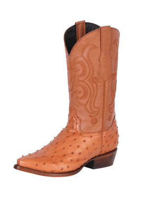 Imitation Ostrich Cowboy Boots For Men 'El Señor De Los Cielos' Cognac 40835 - BELLEZA'S - Imitation Ostrich Cowboy Boots For Men 'El Señor De Los Cielos' Cognac 40835 - Men's Boot - 40835 6