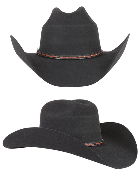 Men's 50X Wool Felt Rebeka Texana Cowboy Hat 'El Señor de los Cielos' 41675 - BELLEZA'S - Men's 50X Wool Felt Rebeka Texana Cowboy Hat 'El Señor de los Cielos' 41675 - Men's Cowboy Hats - 41675 54