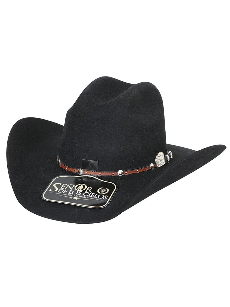 Men's 50X Wool Felt Rebeka Texana Cowboy Hat 'El Señor de los Cielos' 41675 - BELLEZA'S - Men's 50X Wool Felt Rebeka Texana Cowboy Hat 'El Señor de los Cielos' 41675 - Men's Cowboy Hats - 41675 54