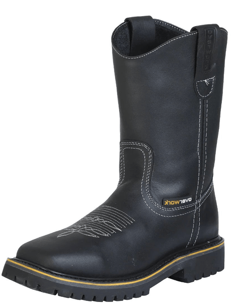 Men's Bov Grasso Leather Pull - On Soft Toe Work Boots 'Overwork' *Black - 124710* - BELLEZA'S - Men's Bov Grasso Leather Pull - On Soft Toe Work Boots 'Overwork' *Black - 124710* - Men's Boot - 124710 6