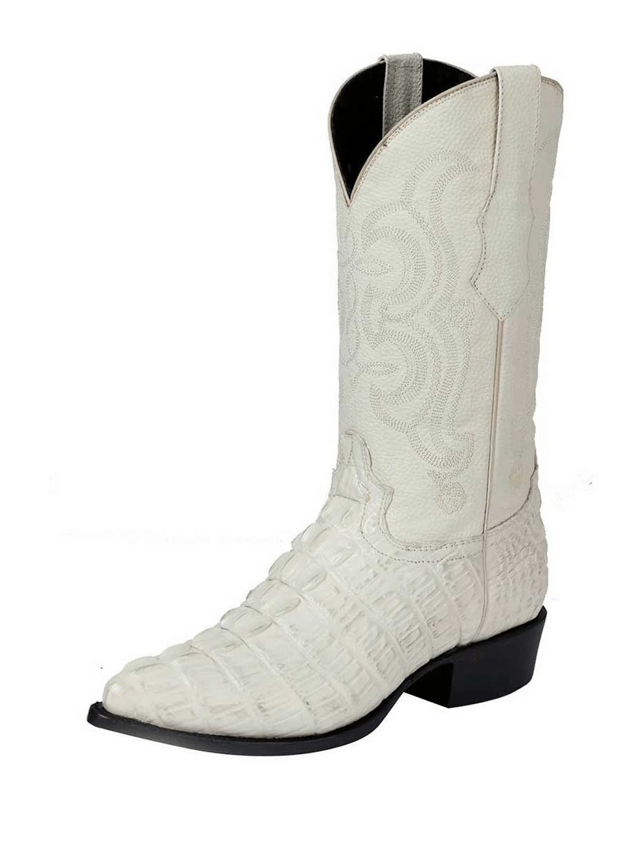 Men's Caiman Tail Cowboy Boots Imit 'El Señor De Los Cielos' *BONE - 40845* - BELLEZA'S - Men's Caiman Tail Cowboy Boots Imit 'El Señor De Los Cielos' *BONE - 40845* - Men's Boot - 40845 6