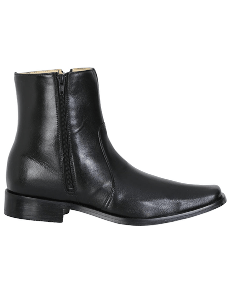 Men's Classic Dress Boots with Double Closure 'El Besserro' Black Color 10661 - BELLEZA'S - Men's Classic Dress Boots with Double Closure 'El Besserro' Black Color 10661 - Men's Ankle Boots - 10661 6