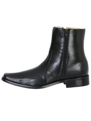 Men's Classic Dress Boots with Double Closure 'El Besserro' Black Color 10661 - BELLEZA'S - Men's Classic Dress Boots with Double Closure 'El Besserro' Black Color 10661 - Men's Ankle Boots - 10661 6