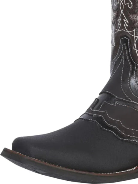 Men's Classic Genuine Leather Rodeo Boots 'El General' *Black - 33308* - BELLEZA'S - Men's Classic Genuine Leather Rodeo Boots 'El General' *Black - 33308* - Men's Boot - 33308