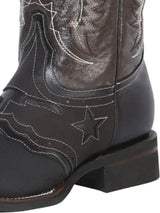 Men's Classic Genuine Leather Rodeo Boots 'El General' *Black - 33308* - BELLEZA'S - Men's Classic Genuine Leather Rodeo Boots 'El General' *Black - 33308* - Men's Boot - 33308