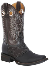 Men's Classic Genuine Leather Rodeo Boots 'El General' *Black - 33308* - BELLEZA'S - Men's Classic Genuine Leather Rodeo Boots 'El General' *Black - 33308* - Men's Boot - 33308