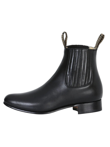 Men's Genuine Leather Classic Charro Ankle Boots 'El Besserro' Black Color 207 - BELLEZA'S - Men's Genuine Leather Classic Charro Ankle Boots 'El Besserro' Black Color 207 - Men's Ankle Boots - 207 6