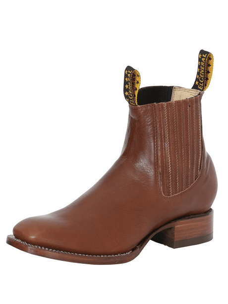 Men's Genuine Leather Classic Cowboy Ankle Boots 'El General' Walnut Color 41498 - BELLEZA'S - Men's Genuine Leather Classic Cowboy Ankle Boots 'El General' Walnut Color 41498 - Men's Ankle Boots - 41498 6