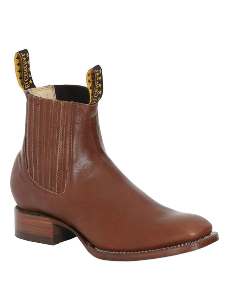 Men's Genuine Leather Classic Cowboy Ankle Boots 'El General' Walnut Color 41498 - BELLEZA'S - Men's Genuine Leather Classic Cowboy Ankle Boots 'El General' Walnut Color 41498 - Men's Ankle Boots - 41498 6