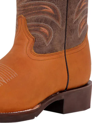 Men's Genuine Leather Classic Western Cowboy Boots 'El General' Color Honey 42999 - BELLEZA'S - Men's Genuine Leather Classic Western Cowboy Boots 'El General' Color Honey 42999 - Men's Boot - 42999 6