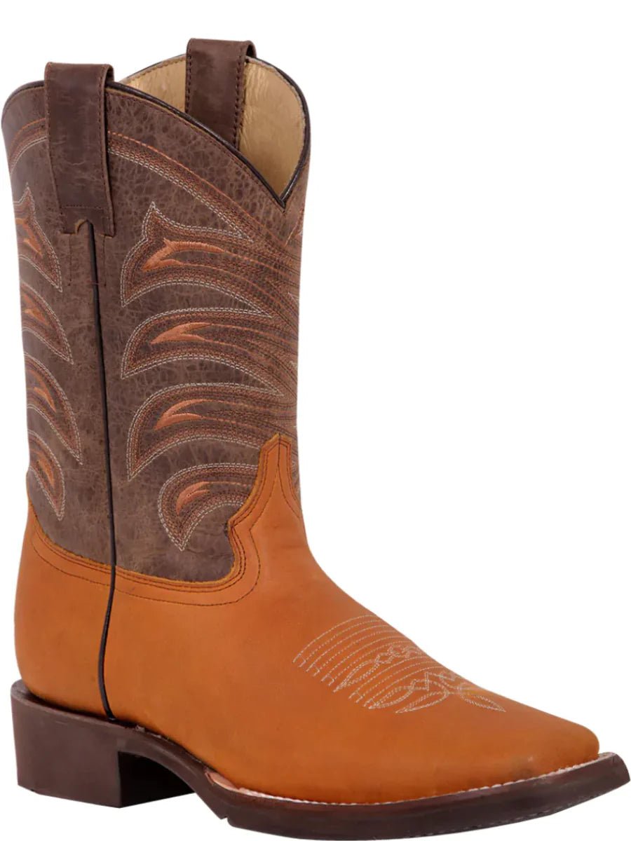 Men's Genuine Leather Classic Western Cowboy Boots 'El General' Color Honey 42999 - BELLEZA'S - Men's Genuine Leather Classic Western Cowboy Boots 'El General' Color Honey 42999 - Men's Boot - 42999 6