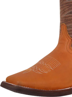 Men's Genuine Leather Classic Western Cowboy Boots 'El General' Color Honey 42999 - BELLEZA'S - Men's Genuine Leather Classic Western Cowboy Boots 'El General' Color Honey 42999 - Men's Boot - 42999 6