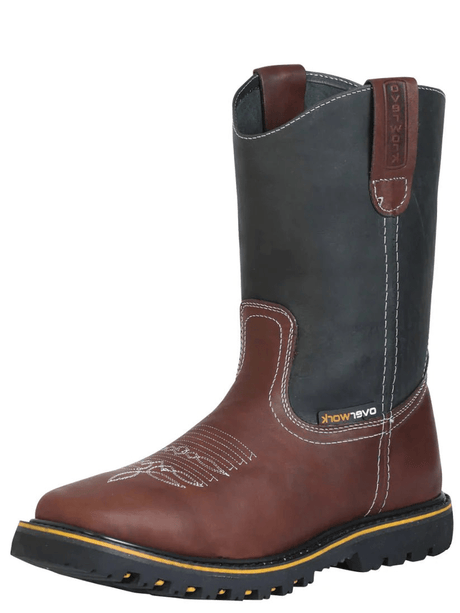 Men's Grasso Leather Pull - On Soft Toe Work Boots 'Overwork' *Coffe - 124702* - BELLEZA'S - Men's Grasso Leather Pull - On Soft Toe Work Boots 'Overwork' *Coffe - 124702* - Men's Boot - 124702 6