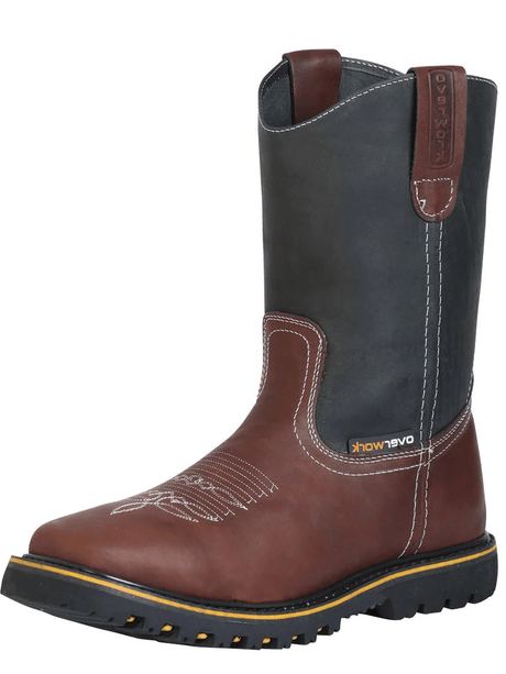 Men's Grasso Leather Pull - On Soft Toe Work Boots 'Overwork' *Coffe - 124702* - BELLEZA'S - Men's Grasso Leather Pull - On Soft Toe Work Boots 'Overwork' *Coffe - 124702* - Men's Boot - 124702 6