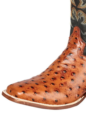 Men's Leather Avestruz Western Cowboy Rodeo Boots 'El Señor De Los Cielos' *Congac - 44936* - BELLEZA'S - Men's Leather Avestruz Western Cowboy Rodeo Boots 'El Señor De Los Cielos' *Congac - 44936* - Men's Boot - 44936 6