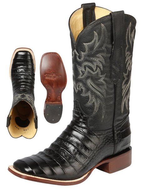 Men's Leather Coco Belly Western Cowboy Rodeo Boots 'El Señor De Los Cielos' *BLACK - 44938* - BELLEZA'S - Men's Leather Coco Belly Western Cowboy Rodeo Boots 'El Señor De Los Cielos' *BLACK - 44938* - Men's Boot - 44938 6