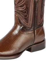 Men's Lizard Print Cow Leather Western Cowboy Rodeo Boots 'El General' *COFFE-44674* - BELLEZA'S - Men's Lizard Print Cow Leather Western Cowboy Rodeo Boots 'El General' *COFFE-44674* - Bota Para Hombre - 44674 6