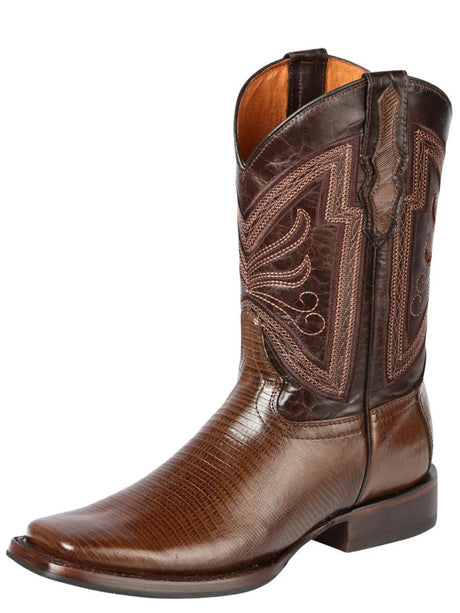 Men's Lizard Print Cow Leather Western Cowboy Rodeo Boots 'El General' *COFFE-44674* - BELLEZA'S - Men's Lizard Print Cow Leather Western Cowboy Rodeo Boots 'El General' *COFFE-44674* - Bota Para Hombre - 44674 6