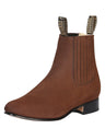 Men's Nubuck Leather Classic Charro Ankle Boots 'El Besserro' Camel Color 204 - BELLEZA'S - Men's Nubuck Leather Classic Charro Ankle Boots 'El Besserro' Camel Color 204 - Men's Ankle Boots - 204 6