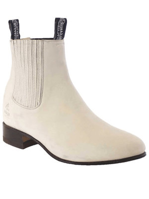 Men's Nubuck Leather Classic Charro Ankle Boots 'El Canelo' Natural Color 229 - BELLEZA'S - Men's Nubuck Leather Classic Charro Ankle Boots 'El Canelo' Natural Color 229 - Men's Ankle Boots - 229 6