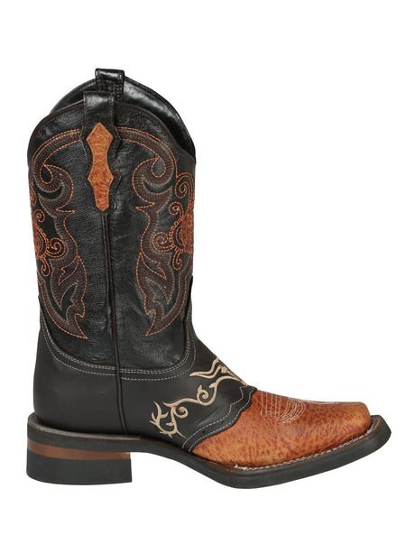 Men's Shedron Bison Rodeo Cowboy Boots 'El General' *SHEDRON/CHOCO - 40667* - BELLEZA'S - Men's Shedron Bison Rodeo Cowboy Boots 'El General' *SHEDRON/CHOCO - 40667* - Men's Boot - 40667 6