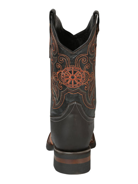 Men's Shedron Bison Rodeo Cowboy Boots 'El General' *SHEDRON/CHOCO - 40667* - BELLEZA'S - Men's Shedron Bison Rodeo Cowboy Boots 'El General' *SHEDRON/CHOCO - 40667* - Men's Boot - 40667 6