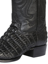 Mens's Caiman Tail Cowboy Boots Imitation 'El Señor de Los Cielos' *Black - 42842* - BELLEZA'S - Mens's Caiman Tail Cowboy Boots Imitation 'El Señor de Los Cielos' *Black - 42842* - Men's Boot - 40842