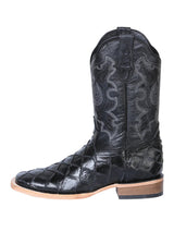 Rodeo Cowboy Boots Imit of Monster Fish Engraving Leather for Men 'El General' *Black - 41792* - BELLEZA'S - Rodeo Cowboy Boots Imit of Monster Fish Engraving Leather for Men 'El General' *Black - 41792* - Men's Boot - 41792 6