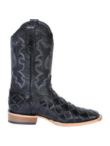 Rodeo Cowboy Boots Imit of Monster Fish Engraving Leather for Men 'El General' *Black - 41792* - BELLEZA'S - Rodeo Cowboy Boots Imit of Monster Fish Engraving Leather for Men 'El General' *Black - 41792* - Men's Boot - 41792 6