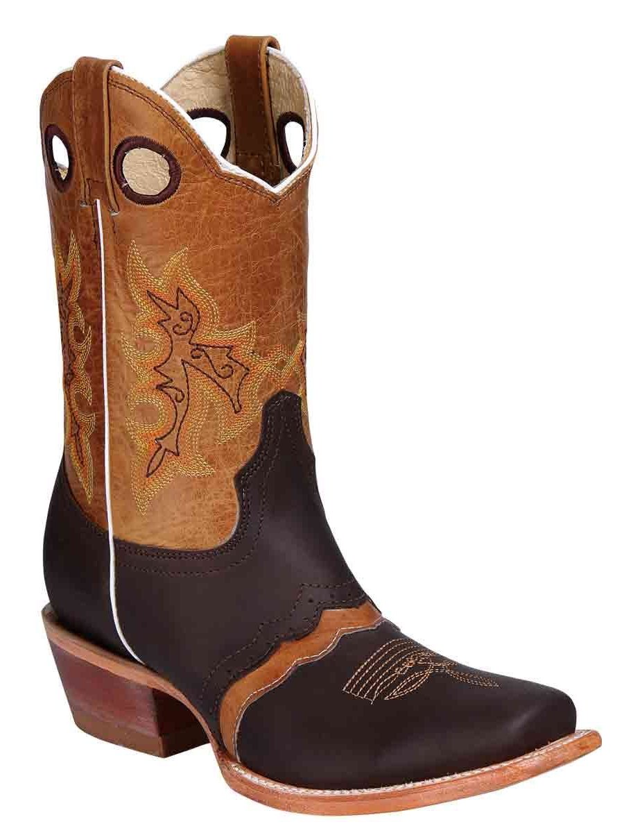 Women's Classic Genuine Leather Rodeo Cowboy Boots 'El General' *CIGAR-31016* - BELLEZA'S - Women's Classic Genuine Leather Rodeo Cowboy Boots 'El General' *CIGAR-31016* - Botas Para Damas - 31016 5