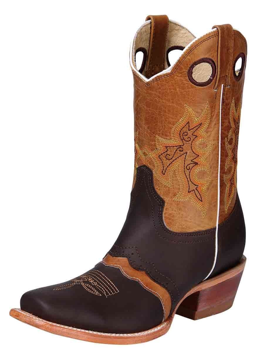 Women's Classic Genuine Leather Rodeo Cowboy Boots 'El General' *CIGAR-31016* - BELLEZA'S - Women's Classic Genuine Leather Rodeo Cowboy Boots 'El General' *CIGAR-31016* - Botas Para Damas - 31016 5