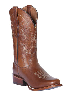 Women's Classic Leather Pull Up Rodeo Cowboy Boots 'Centenario' *HONEY-124926* - BELLEZA'S - Women's Classic Leather Pull Up Rodeo Cowboy Boots 'Centenario' *HONEY-124926* - Botas Para Damas - 124926 5