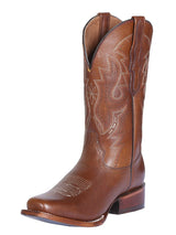 Women's Classic Leather Pull Up Rodeo Cowboy Boots 'Centenario' *HONEY-124926* - BELLEZA'S - Women's Classic Leather Pull Up Rodeo Cowboy Boots 'Centenario' *HONEY-124926* - Botas Para Damas - 124926 5