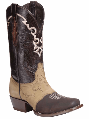 Women's Genuine Leather Classic Rodeo Cowboy Boots 'El General' Choco Color 34509 - BELLEZA'S - Women's Genuine Leather Classic Rodeo Cowboy Boots 'El General' Choco Color 34509 - Women's Boots - 34509 5