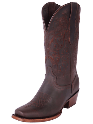 Women's Genuine Leather Classic Western Cowgirl Boots 'El General' Choco Color 122486 - BELLEZA'S - Women's Genuine Leather Classic Western Cowgirl Boots 'El General' Choco Color 122486 - Women's Boots - 122486 5