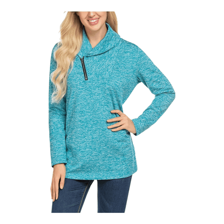 Women's High Neck Sweatshirts 'Ysoea' Long Sleeve Blouses - BELLEZA'S - Women's High Neck Sweatshirts 'Ysoea' Long Sleeve Blouses - Sweater For Women - 10156 S