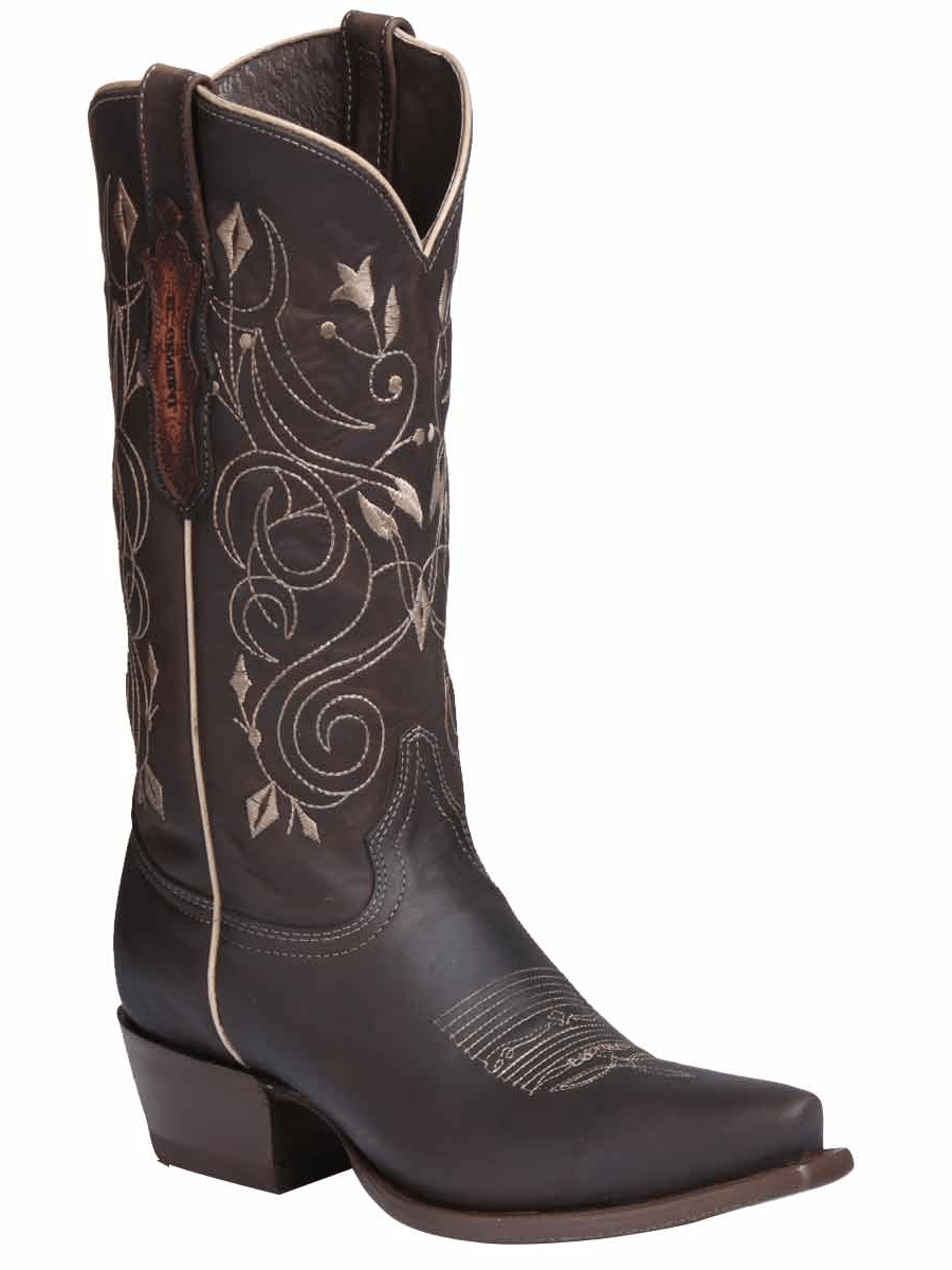 Women's Limited Edition Genuine Leather Cowboy Boots 'El General' Choco Color 34511 - BELLEZA'S - Women's Limited Edition Genuine Leather Cowboy Boots 'El General' Choco Color 34511 - Women's Boots - 34511 5