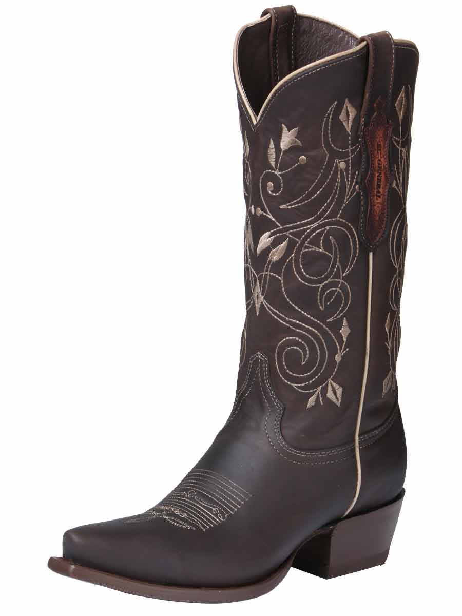 Women's Limited Edition Genuine Leather Cowboy Boots 'El General' Choco Color 34511 - BELLEZA'S - Women's Limited Edition Genuine Leather Cowboy Boots 'El General' Choco Color 34511 - Women's Boots - 34511 5