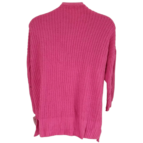 Women's Pink Berry Sweater Punch Chenille Open Front Cardigan 00160 - BELLEZA'S - Women's Pink Berry Sweater Punch Chenille Open Front Cardigan 00160 - Sweater For Women - 00160 S